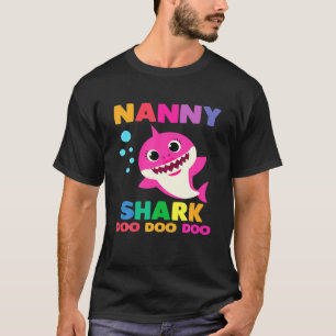 Nanny Shark Doo Doo Funny Baby Mummy Kids T-Shirt