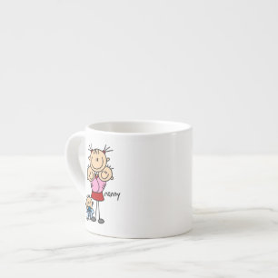 Nanny Stick Figure Espresso Cup