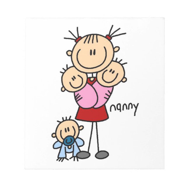 Nanny Stick Figure Notepad (Front)