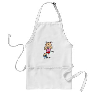 Nanny Stick Figure Standard Apron
