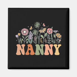 Nanny Wildflower Floral Birthday Baby Shower New N Magnet