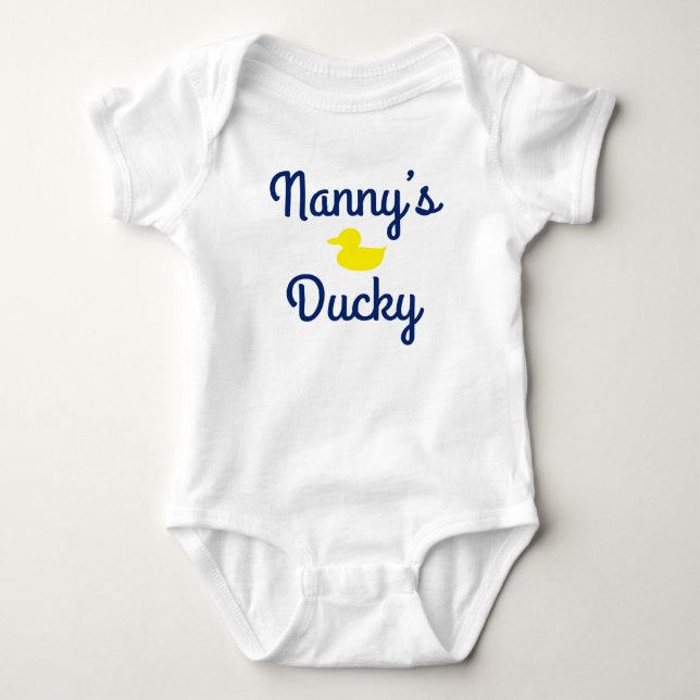 Nanny's Ducky Baby Bodysuit (Front)