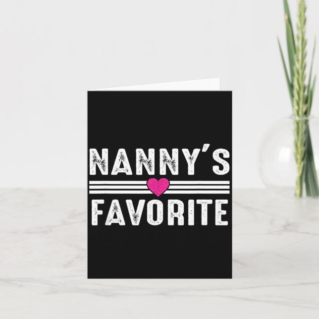 Nanny's Favorite  Card (Front)