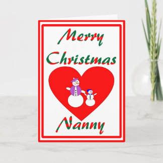 Nanny's First Christmas Holiday Card
