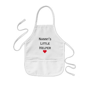 Nanny's Little Helper Grandkids Kids Apron