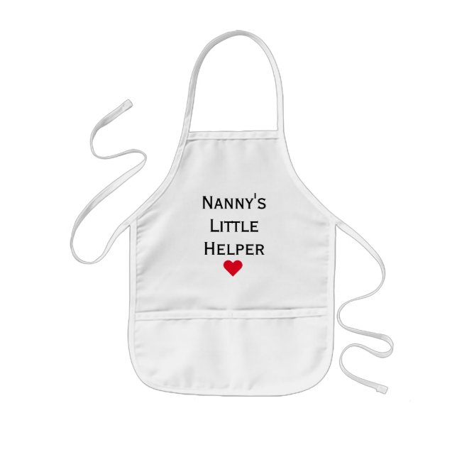 Nanny's Little Helper Grandkids Kids Apron (Front)