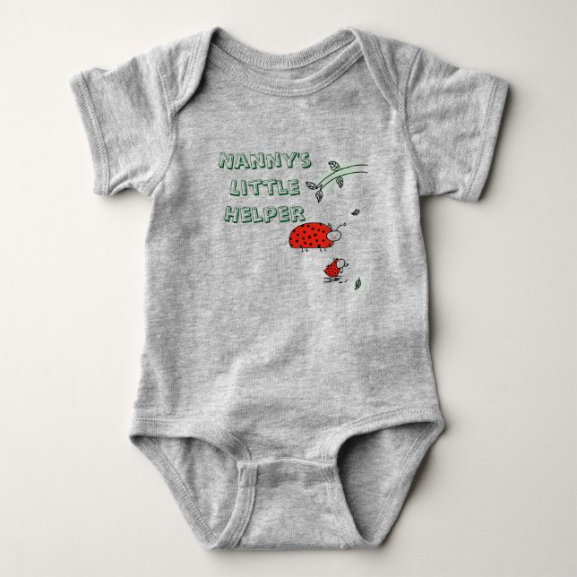 Nanny's little helper Lady bug cool custom shirt (Front)