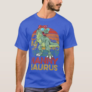 Nannysaurus T Re Dinosaur Funny Vintage Nanny Saur T-Shirt