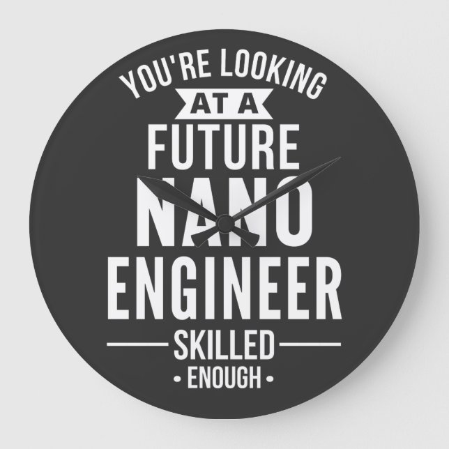 NANO engineer gift Large Clock (Front)