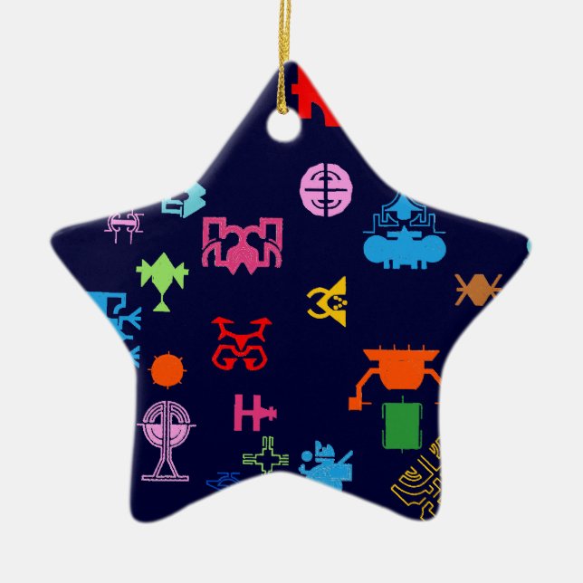 Nano Future Fun Ceramic Tree Decoration (Front)