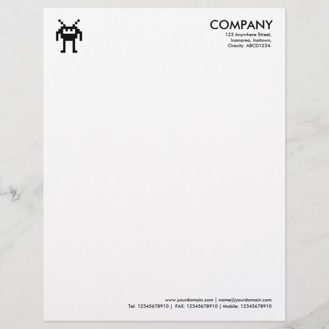 Nanobot Symbol - White Letterhead (Front)