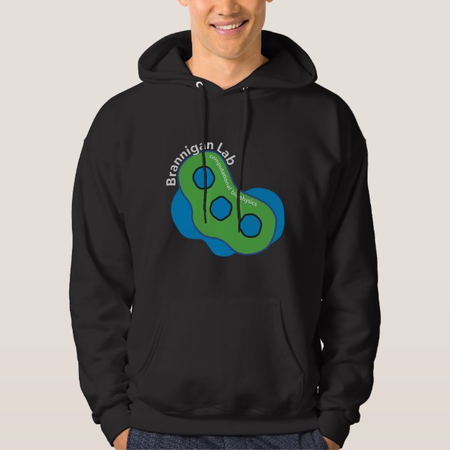 Nanoparticle Design (Dark Background) Hoodie (Front)