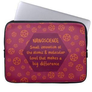 Nanoscience Fullerene Laptop Sleeve