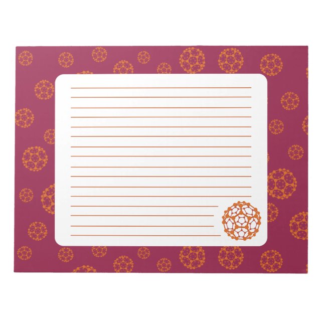 Nanoscience Fullerene Notepad (Front)