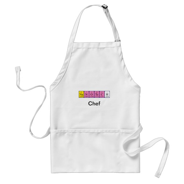 Nanotech periodic table name apron (Front)