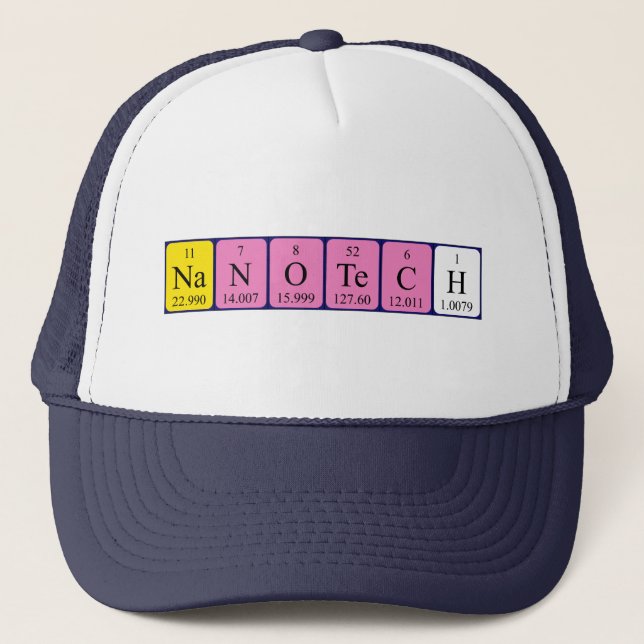 Nanotech periodic table name hat (Front)
