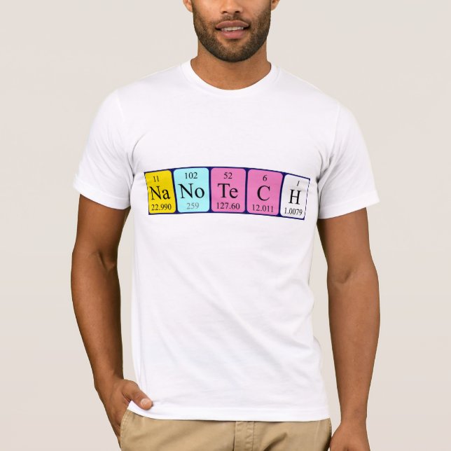 Nanotech periodic table name shirt (Front)