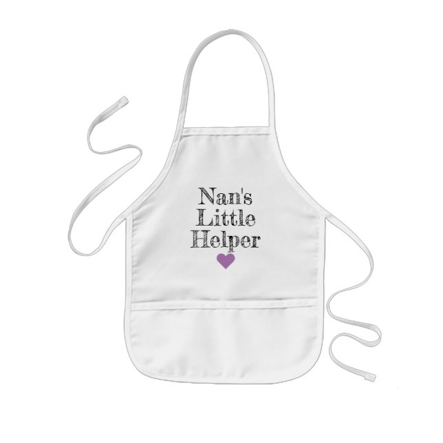 Nan's Little Helper Grandkids Kids' Apron (Front)
