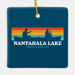 Nantahala Lake North Carolina Canoe Ceramic Ornament