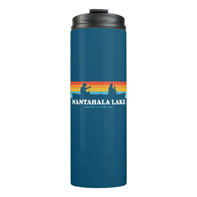 Nantahala Lake North Carolina Canoe Thermal Tumbler (Front)