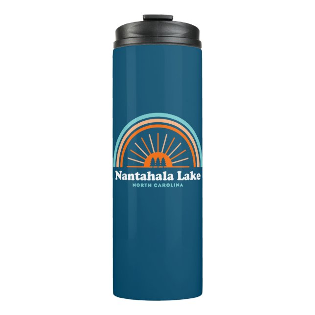 Nantahala Lake North Carolina Rainbow Thermal Tumbler (Front)