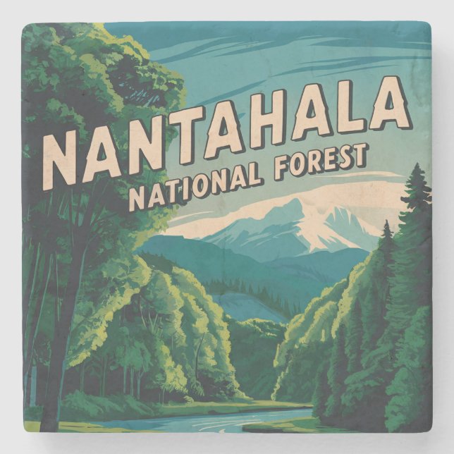Nantahala National Forest Stone Coaster (Front)