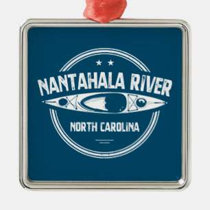 Nantahala River, North Carolina Metal Tree Decoration