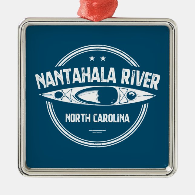 Nantahala River, North Carolina Metal Tree Decoration (Front)