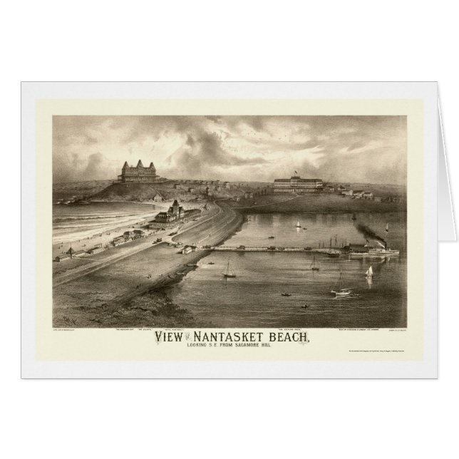 Nantasket Beach, MA Panoramic Map - 1879 (Front Horizontal)