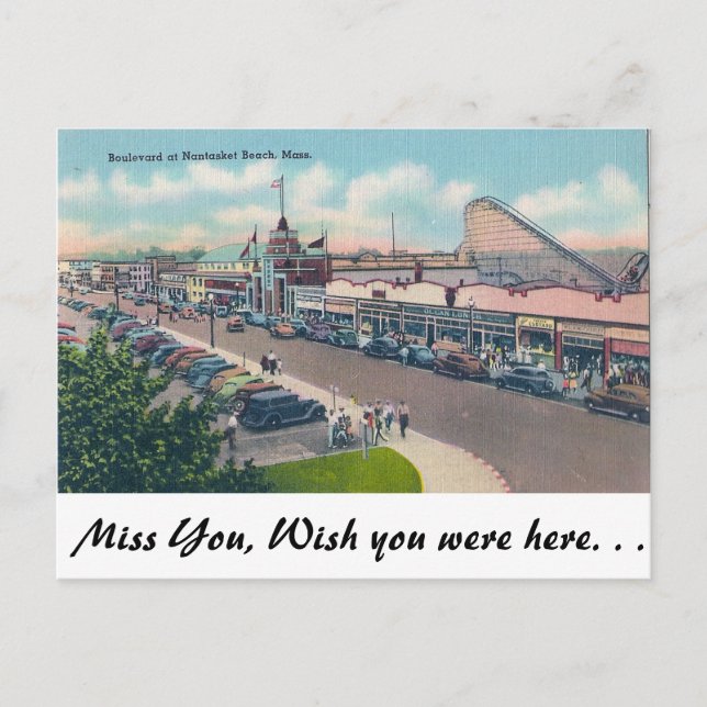 Nantasket Beach, Massachusetts Postcard (Front)
