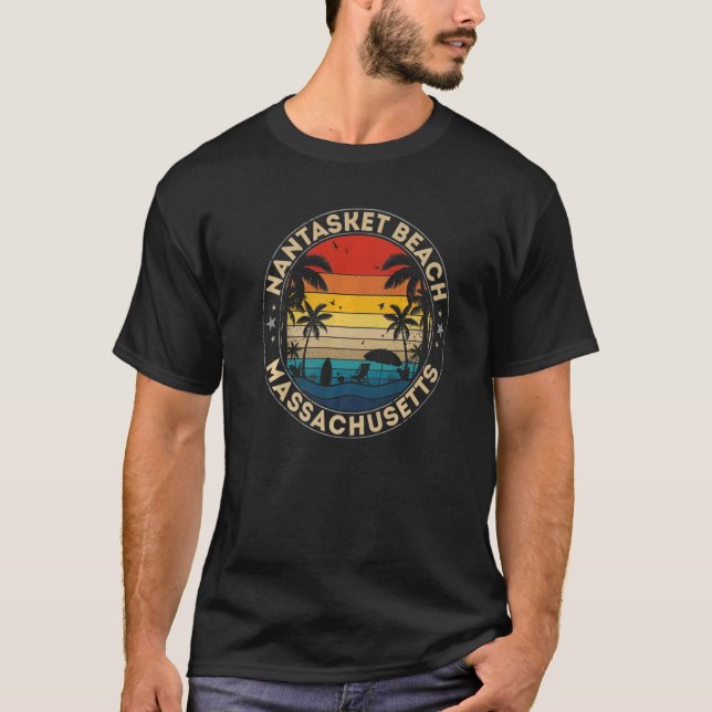 Nantasket Beach Souvenir  Massachusetts Reminder T-Shirt (Front)