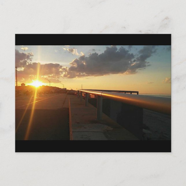 Nantasket beach sunset postcard (Front)