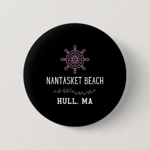 Nantasket Beach Trendy Hull Machusetts Vacation Tr 6 Cm Round Badge
