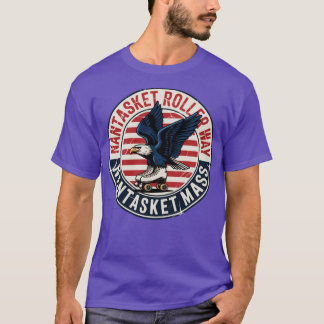 Nantasket Rollerway Vintage Retro Roller Skating R T-Shirt