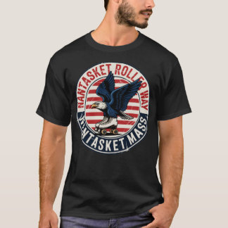 Nantasket Rollerway Vintage Retro Roller Skating R T-Shirt