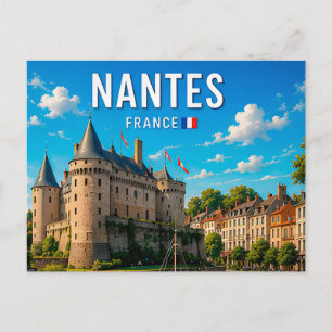 Nantes France Loire Riverside Escape Postcard