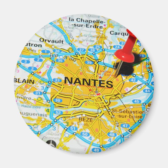 Nantes, France Magnet (Front)