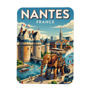 Nantes France Magnet