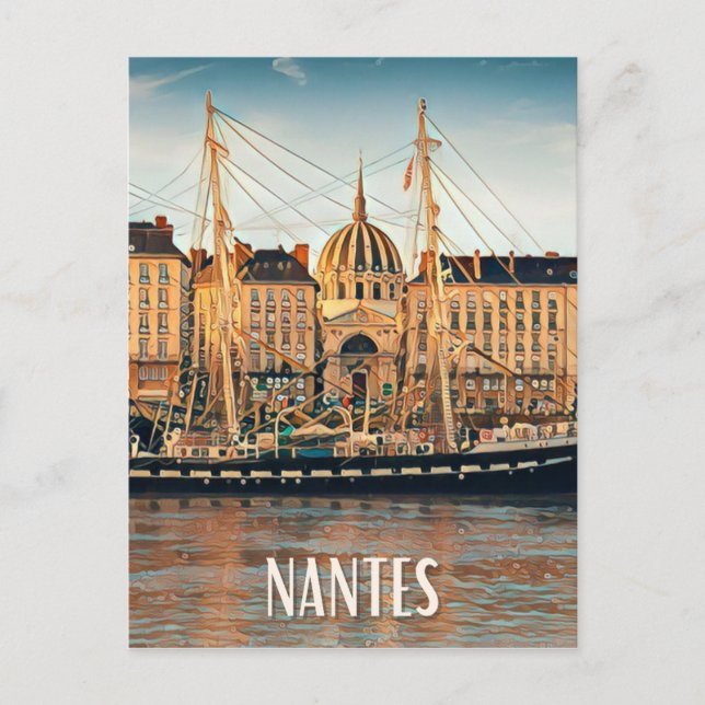 Nantes Photo Vintage Postcard (Front)
