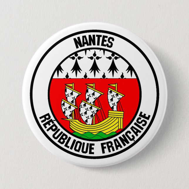 Nantes Round Emblem 7.5 Cm Round Badge (Front)