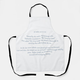 Nantucket 30 Miles Out to Sea Apron