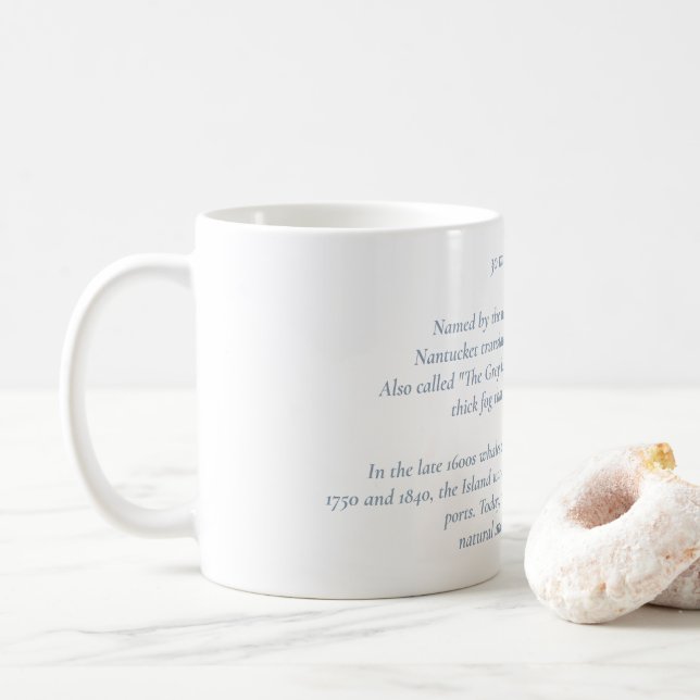 Nantucket 30 Miles Out to Sea Mug (With Donut)