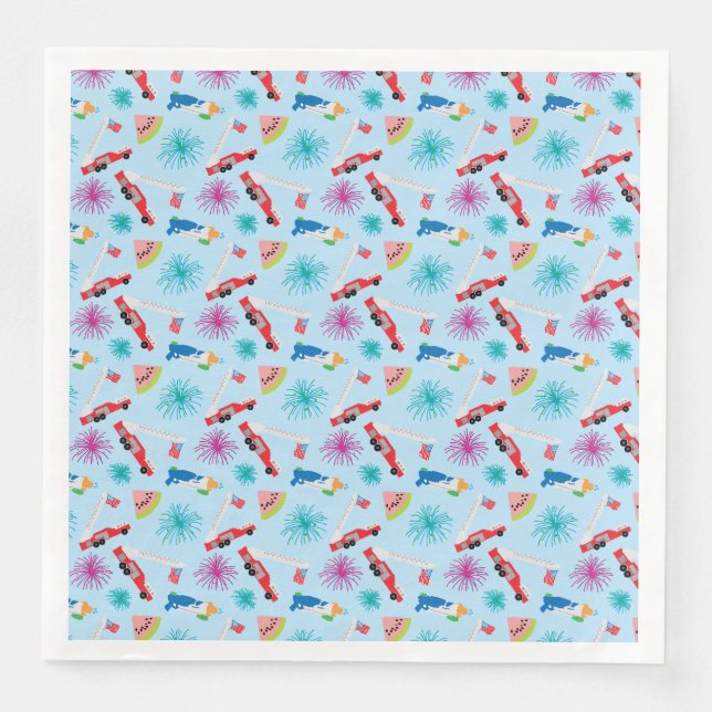 Nantucket 4th of July Paper Napkins (Front)