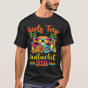 Nantucket Beach Summer Vibes Sunset Women Girls T-Shirt