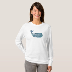Nantucket Blue Whale Beach T-Shirt