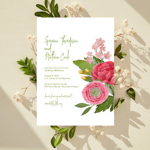 Nantucket Bouquet Wedding Invitation