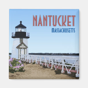 Nantucket Brant Point Lighthouse Massachusetts Magnet