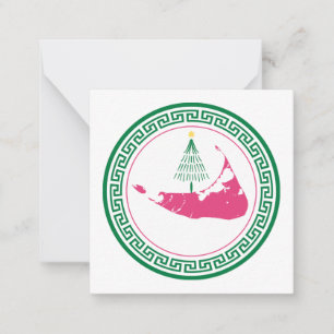 Nantucket Christmas w Tree Card