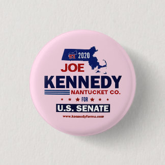 Nantucket County for Joe Kennedy 2020 3 Cm Round Badge