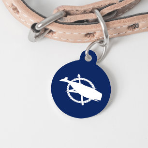 Nantucket Flag Pet Tag